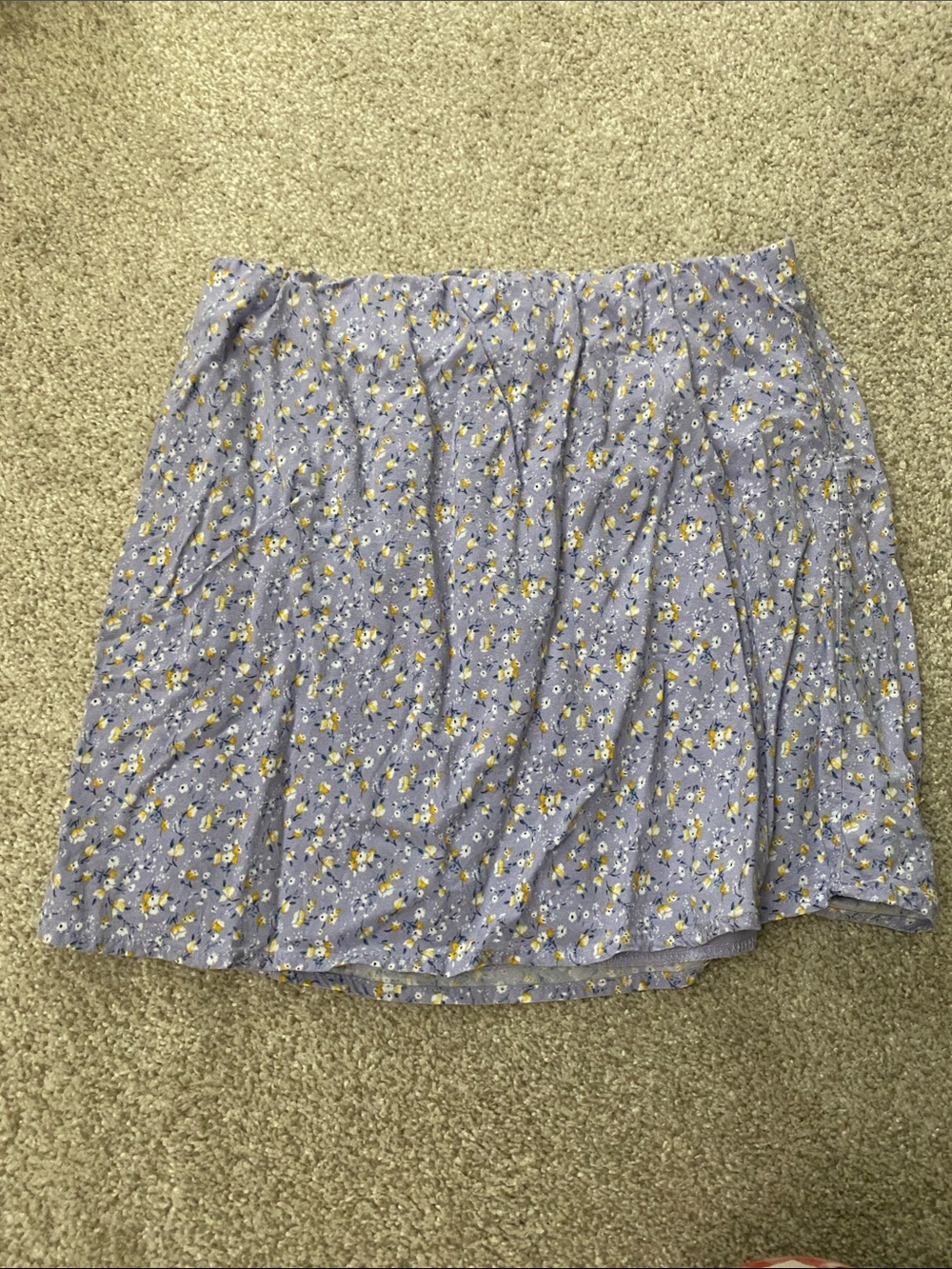 Forever 21 Light Purple Floral A-Line Women's Skirt